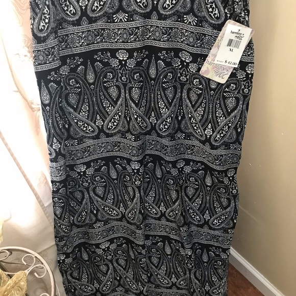NWT Harmony & Havoc Paisley Pattern Maxi Skirt  XL - Picture 3 of 7